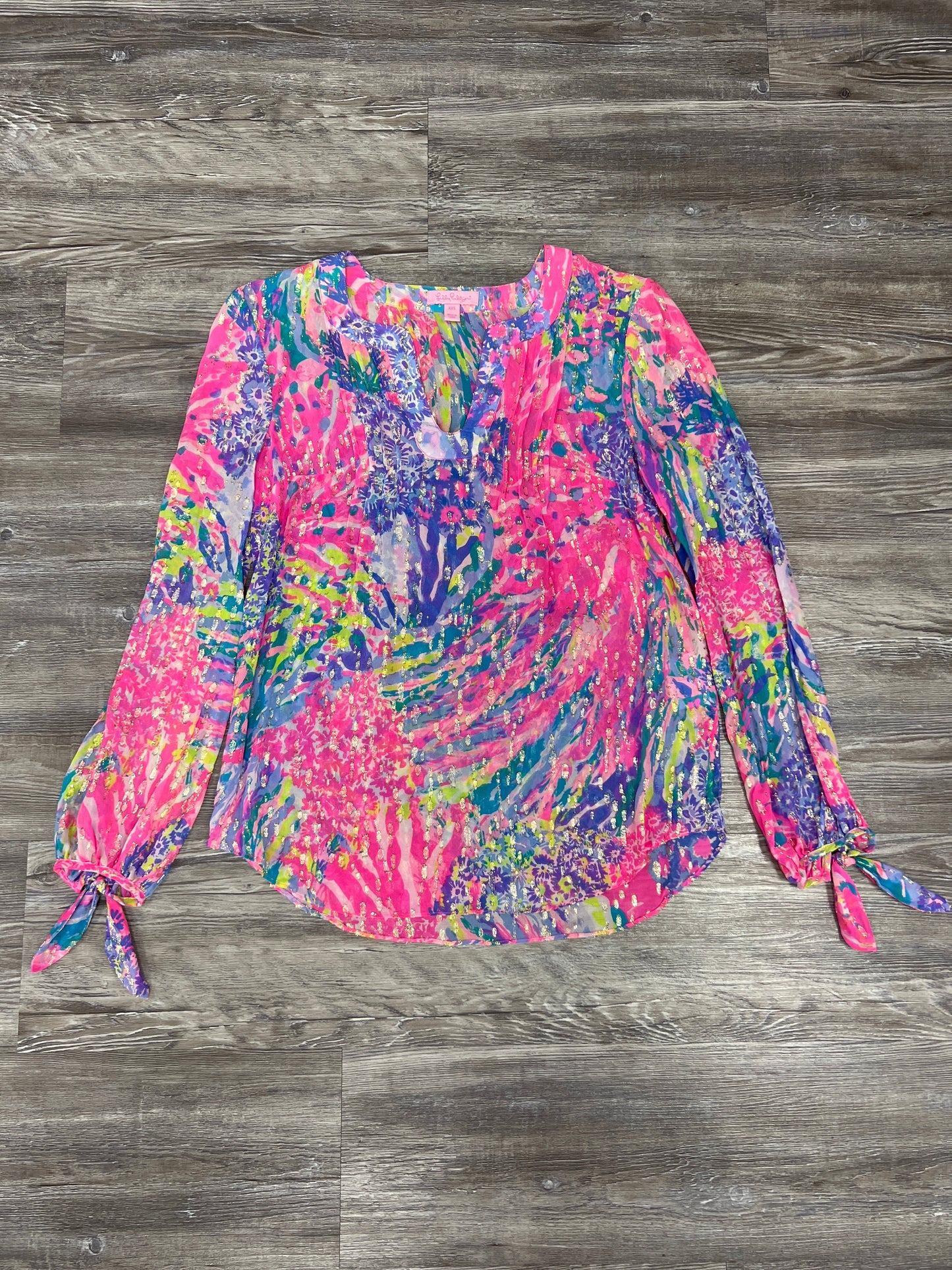 Multi-colored Top Long Sleeve Lilly Pulitzer, Size Xxs