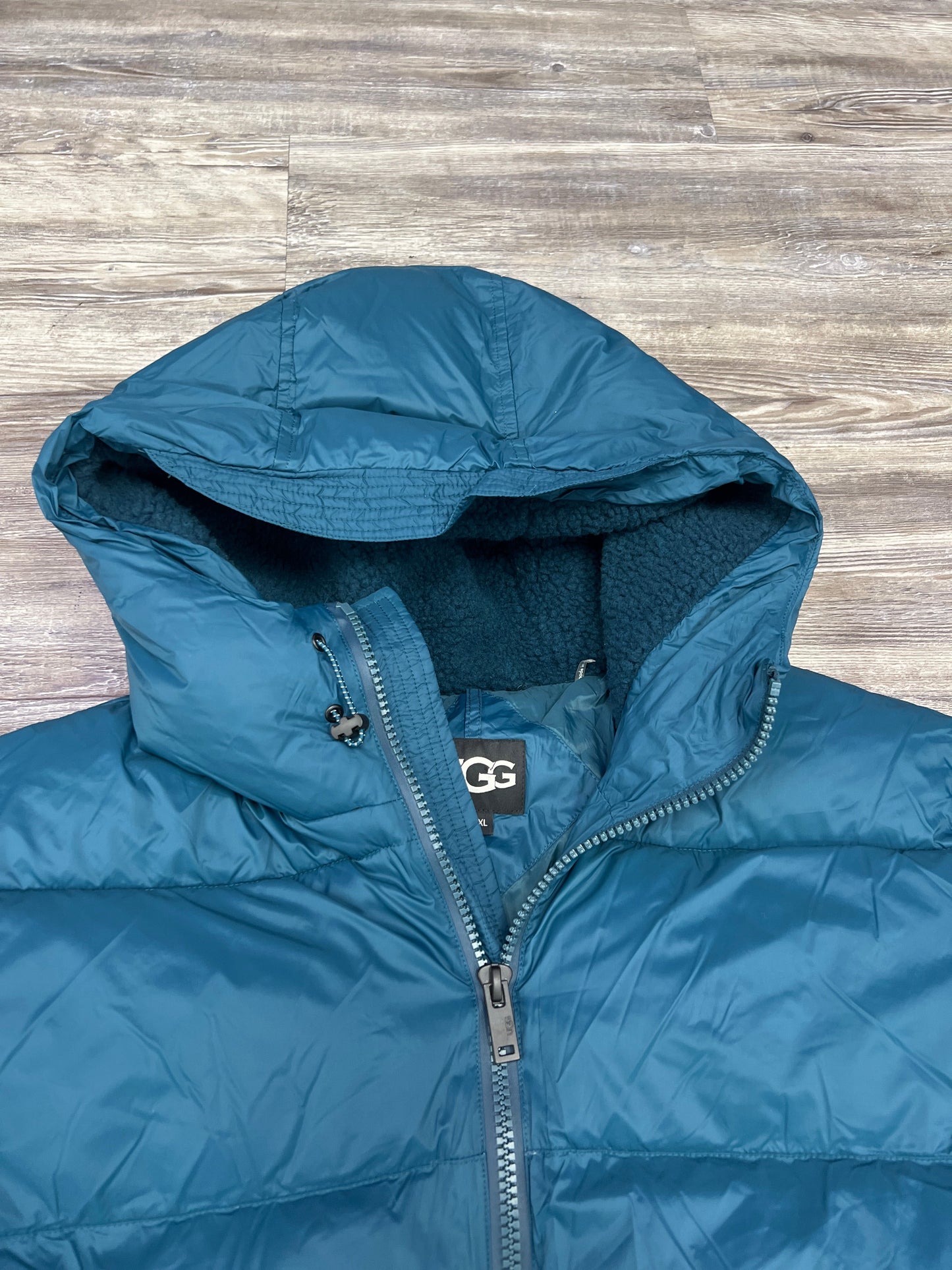 Jacket Puffer & Quilted By Ugg In Blue, Size: Xxl