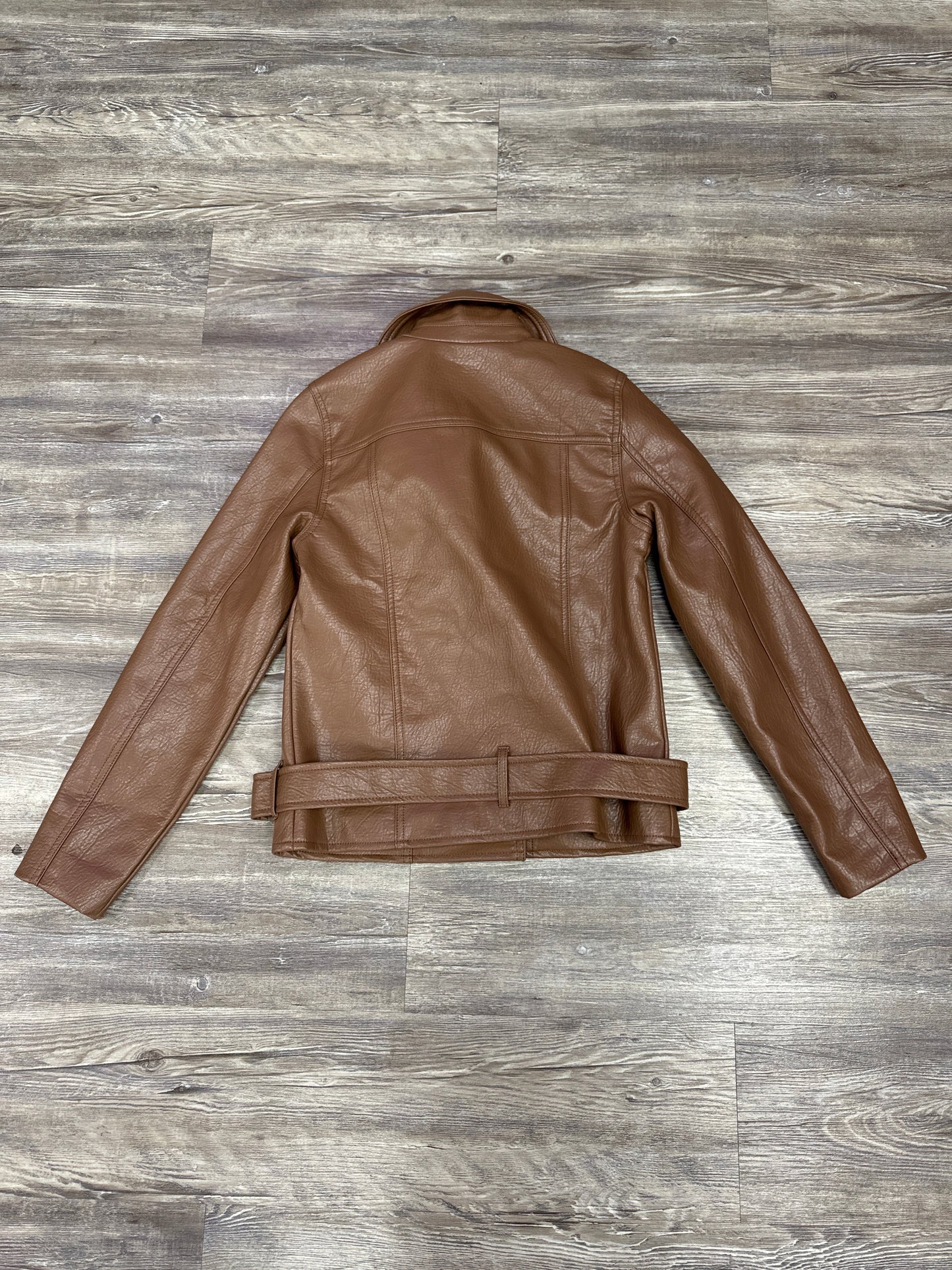 Jacket Moto By Old Navy In Brown, Size: Xs