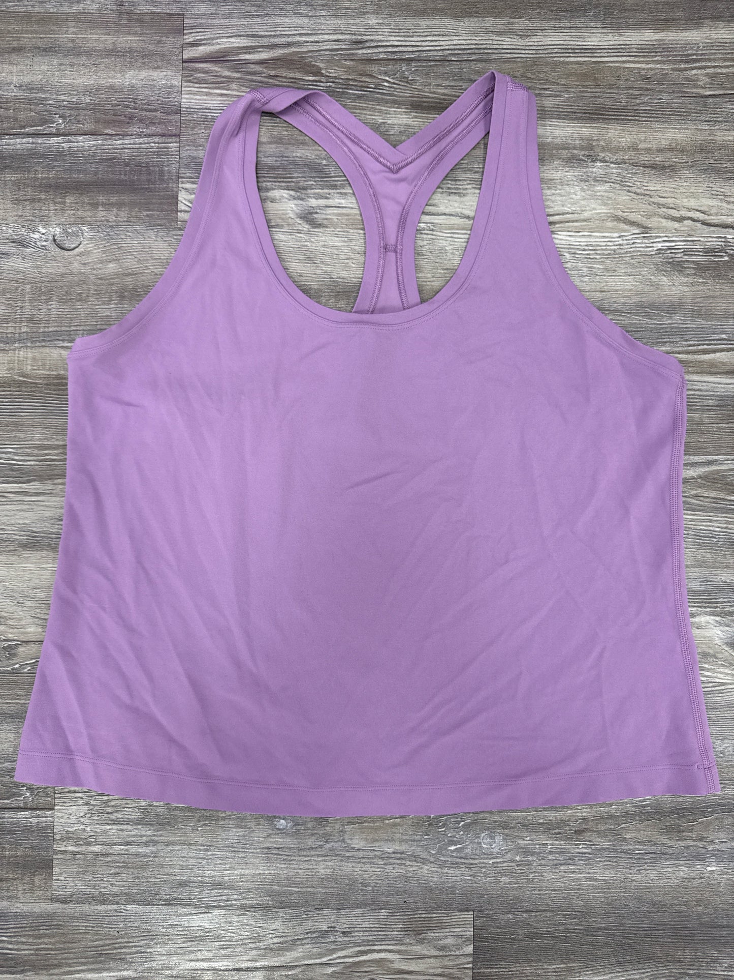 Athletic Tank Top By Lululemon In Purple, Size: 1x