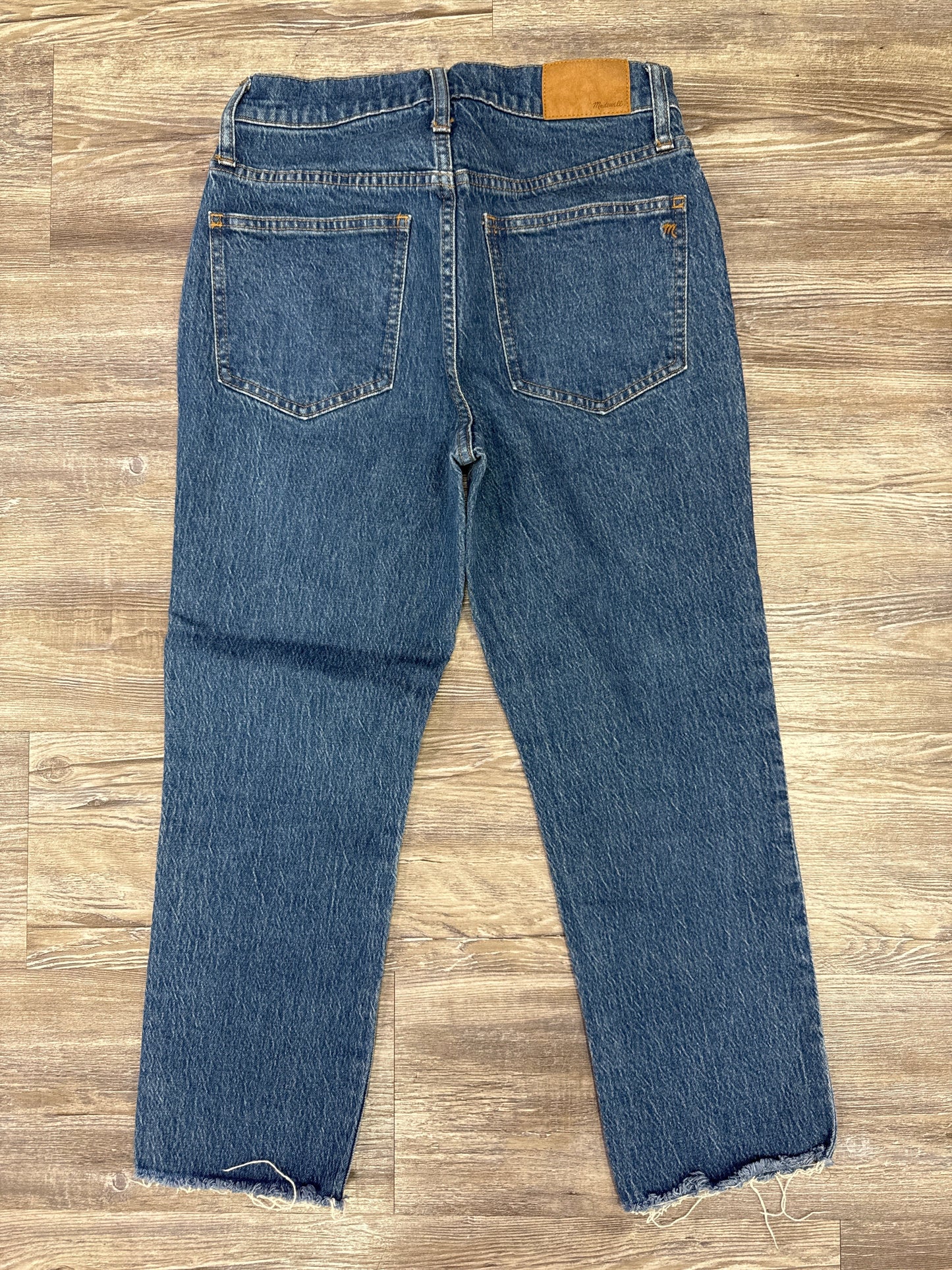 Jeans Cropped By Madewell In Blue Denim, Size: 2p