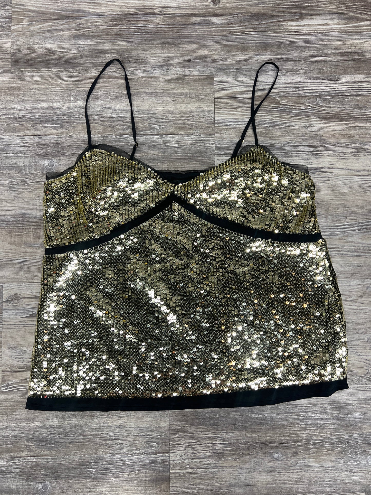 Gold Top Sleeveless J. Crew, Size S