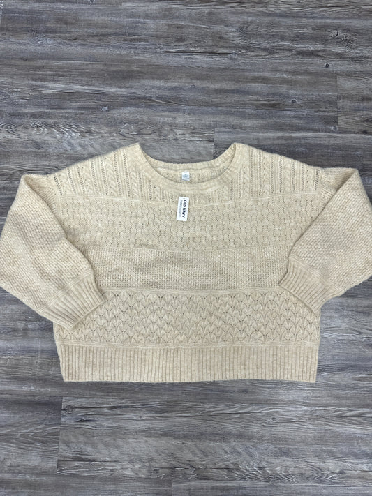 Sweater By Old Navy In Cream, Size: Xxl