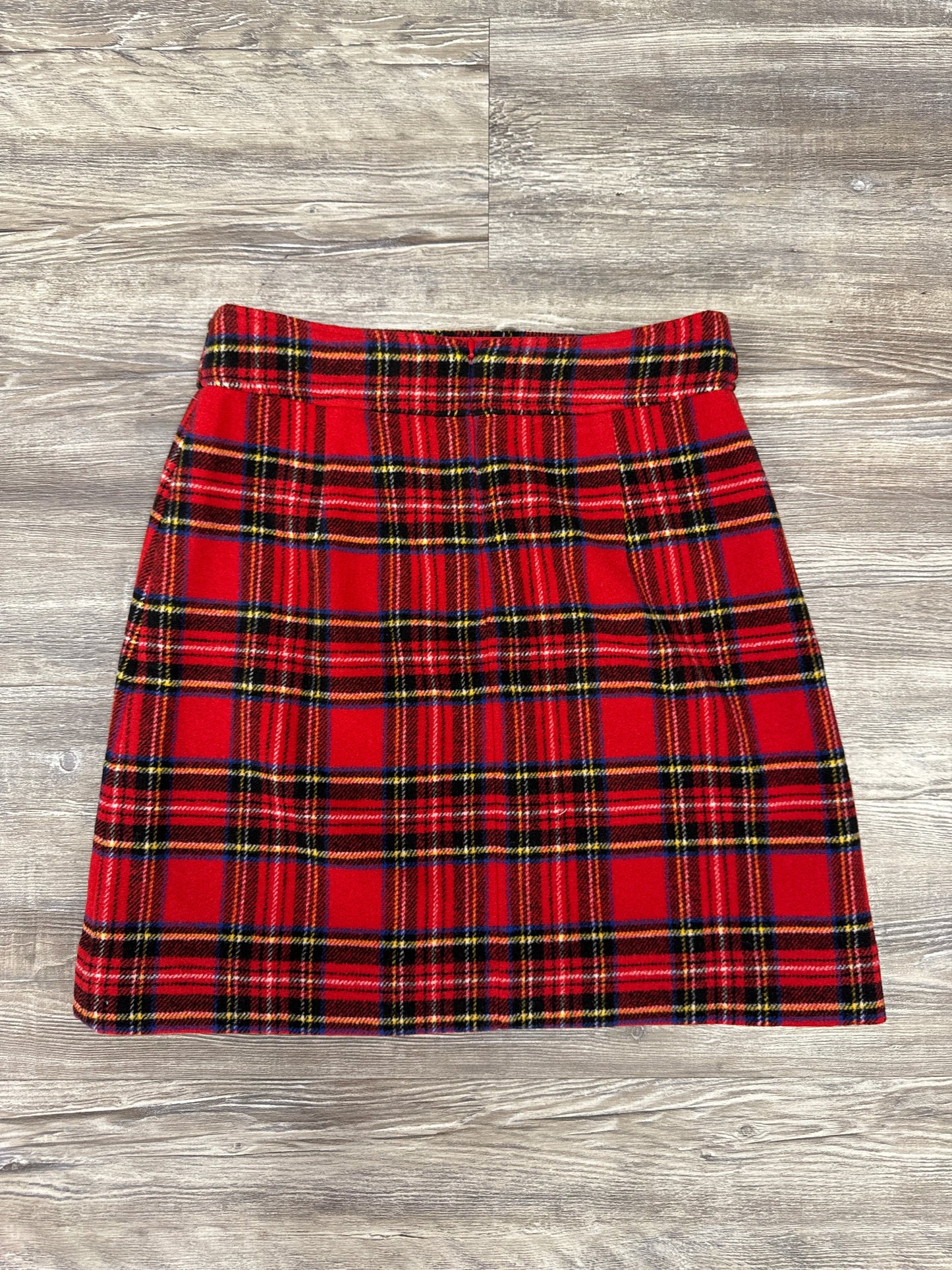 Skirt Mini & Short By J. Crew In Plaid Pattern, Size: 0