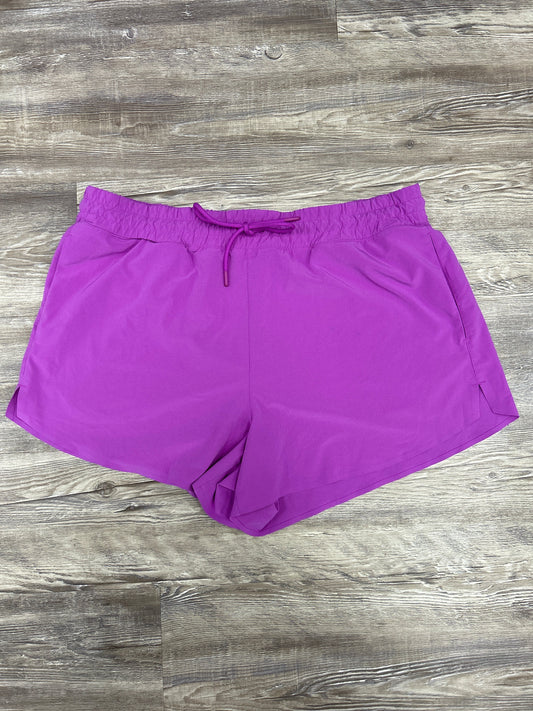 Athletic Shorts By Athleta In Purple, Size: Xl