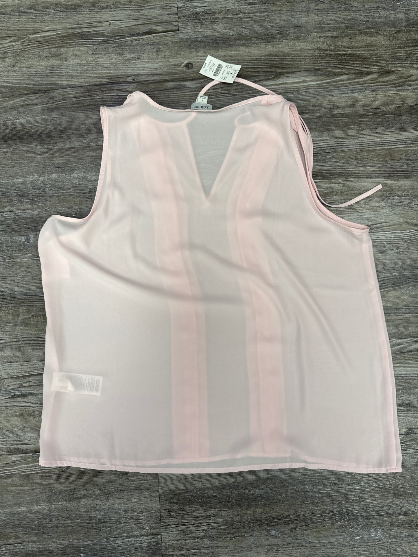 Top Sleeveless By J. Crew In Pink, Size: L