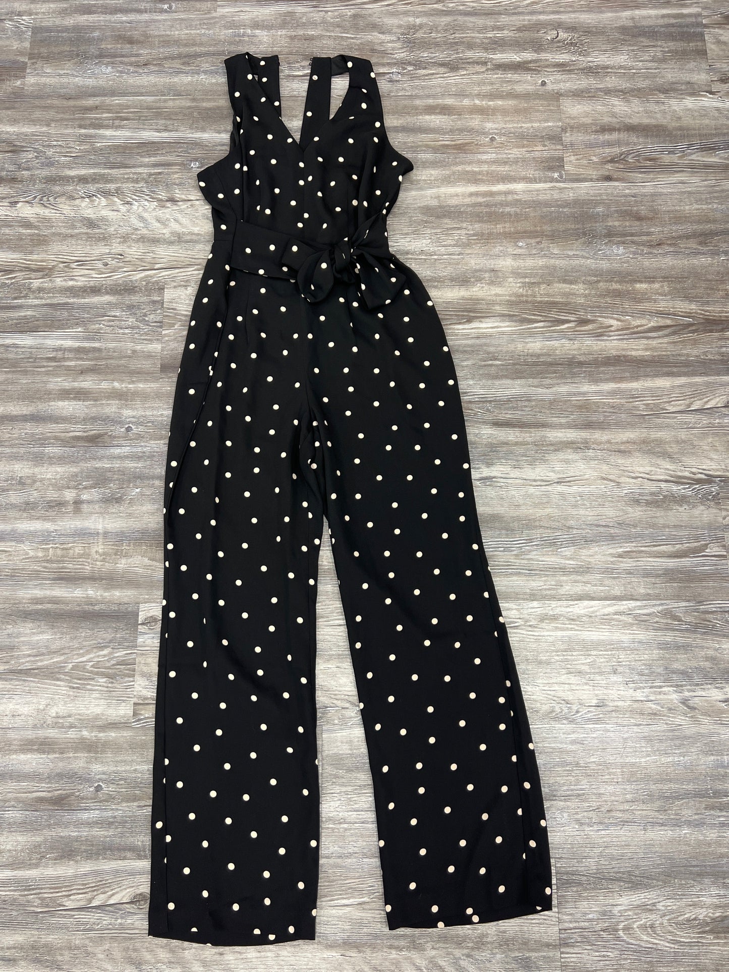 Black & Cream Jumpsuit Ann Taylor, Size 4 PETITE