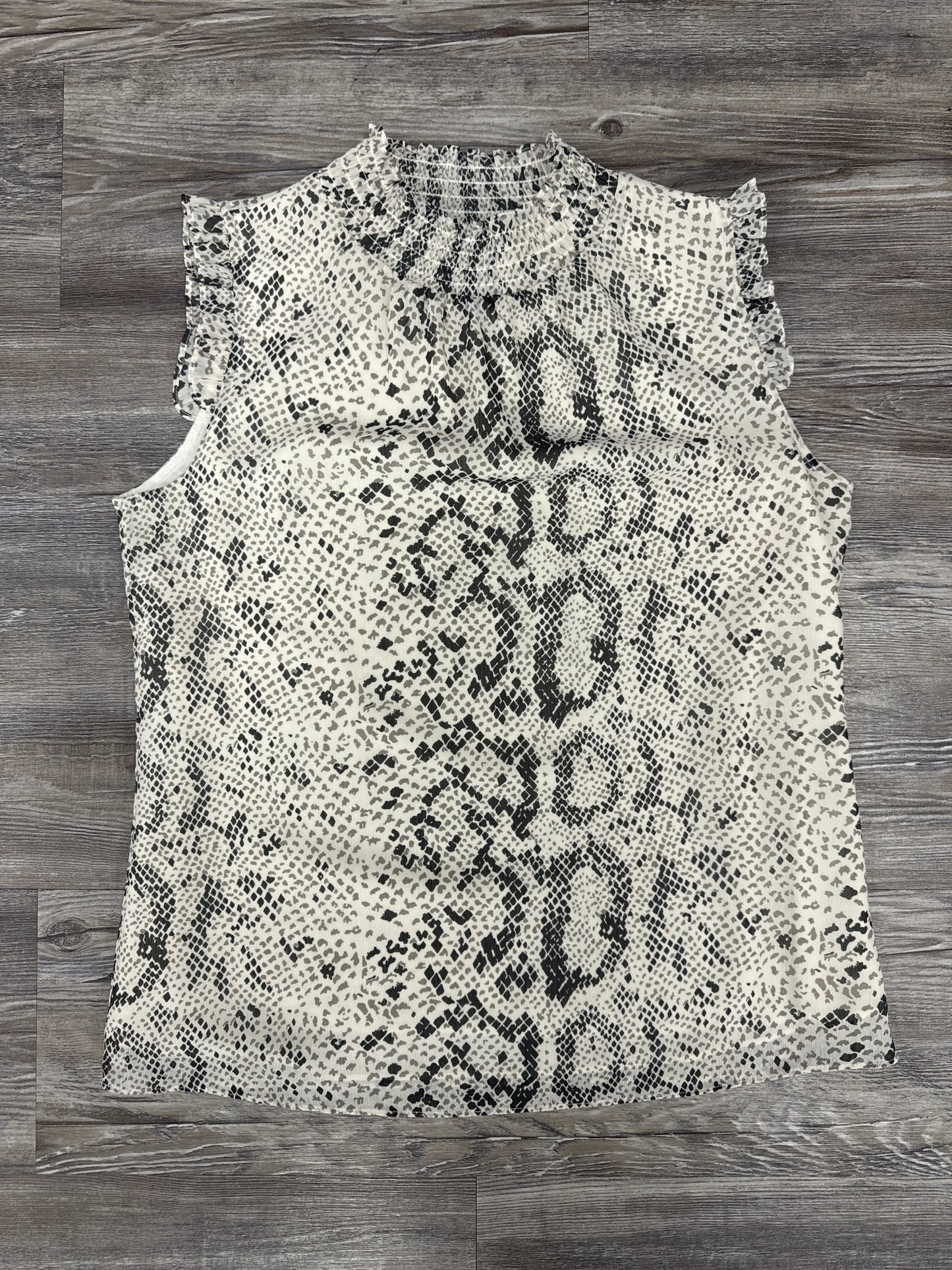 Top Sleeveless By J. Crew In Snakeskin Print, Size: 00