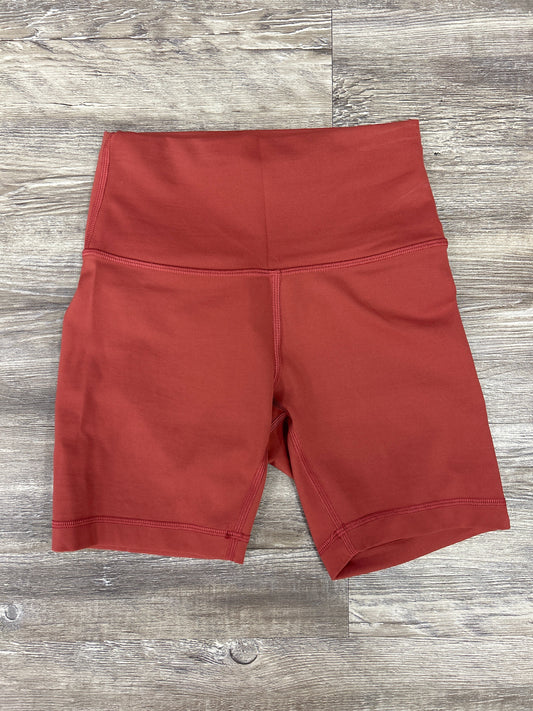 Athletic Shorts By Lululemon In Red, Size: 4