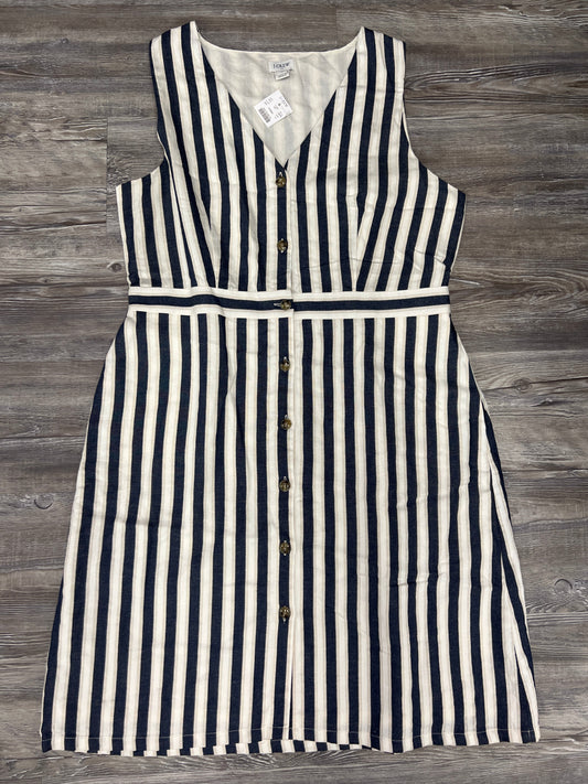 Striped Pattern Dress Casual Midi J. Crew, Size 14