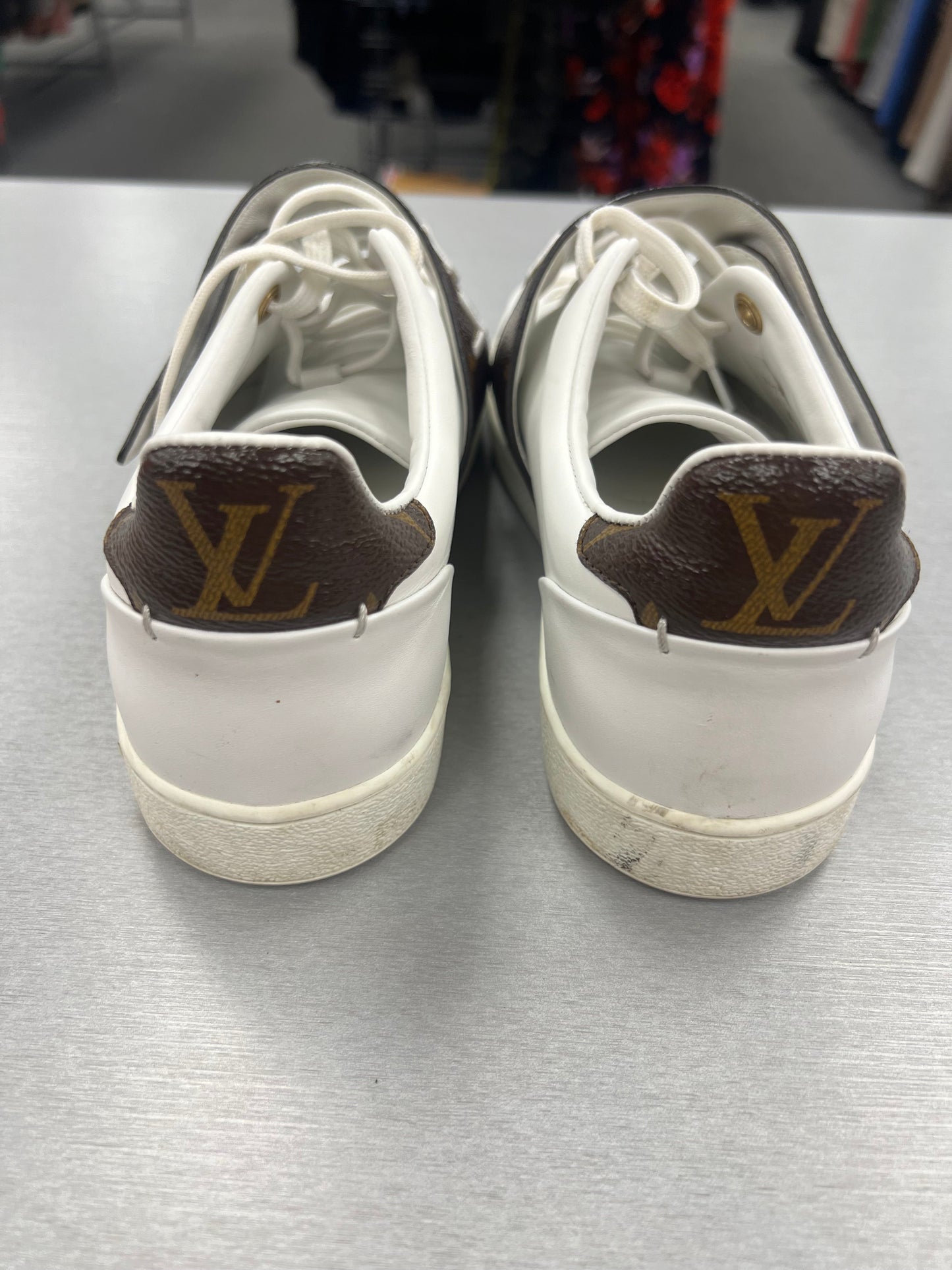 White Shoes Luxury Designer Louis Vuitton, Size 8