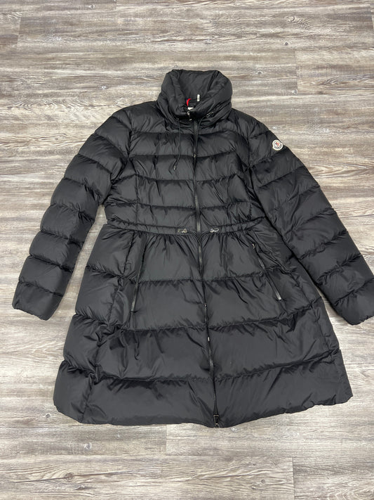 Coat Luxury Designer By Moncler In Black, Size: 3x