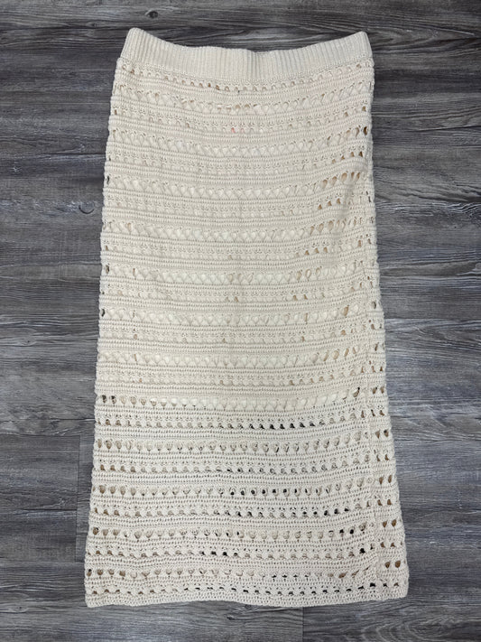 Skirt Midi By Blu Pepper In Tan, Size: L