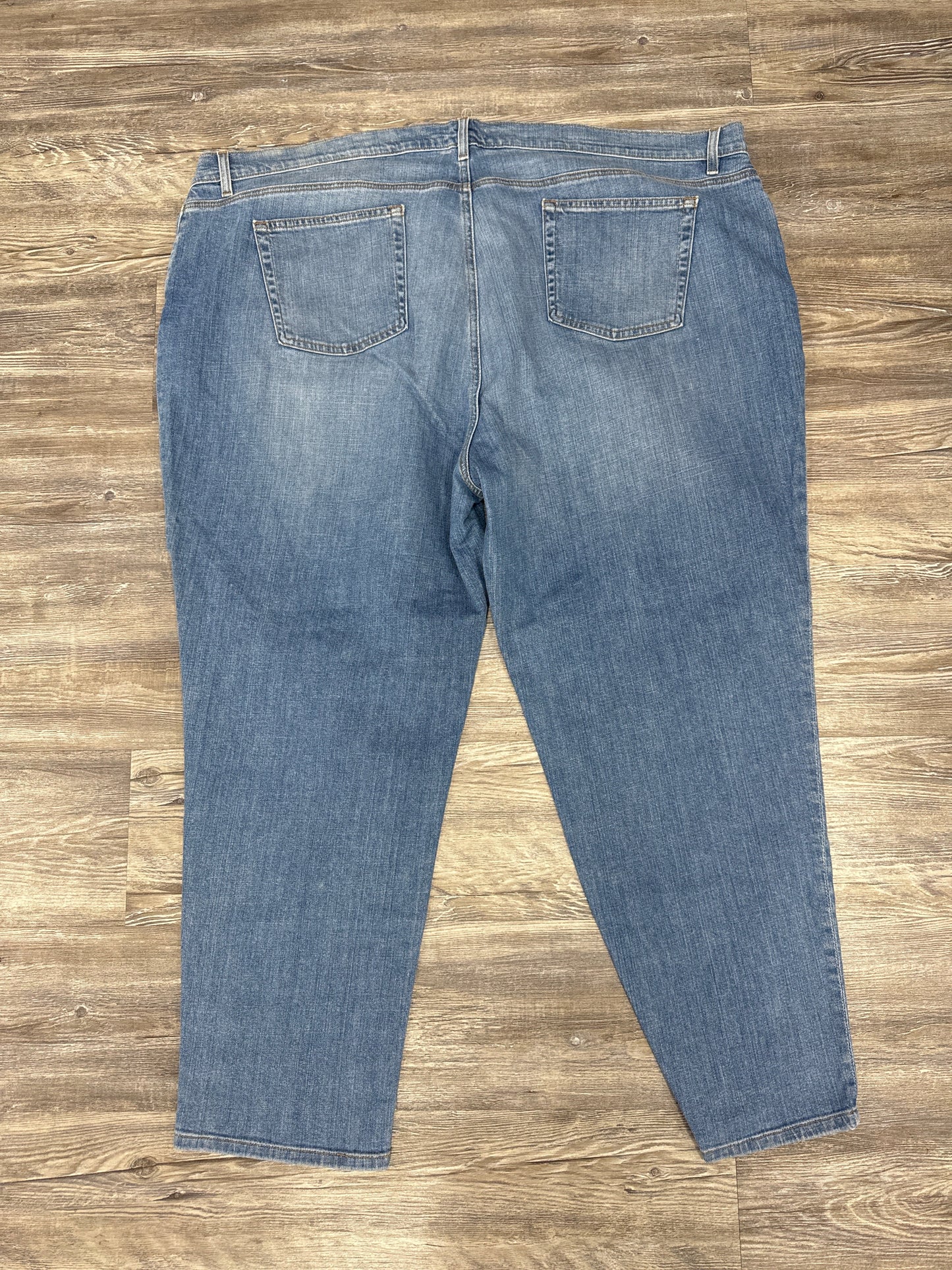 Jeans Straight By Eileen Fisher In Blue Denim, Size: 24