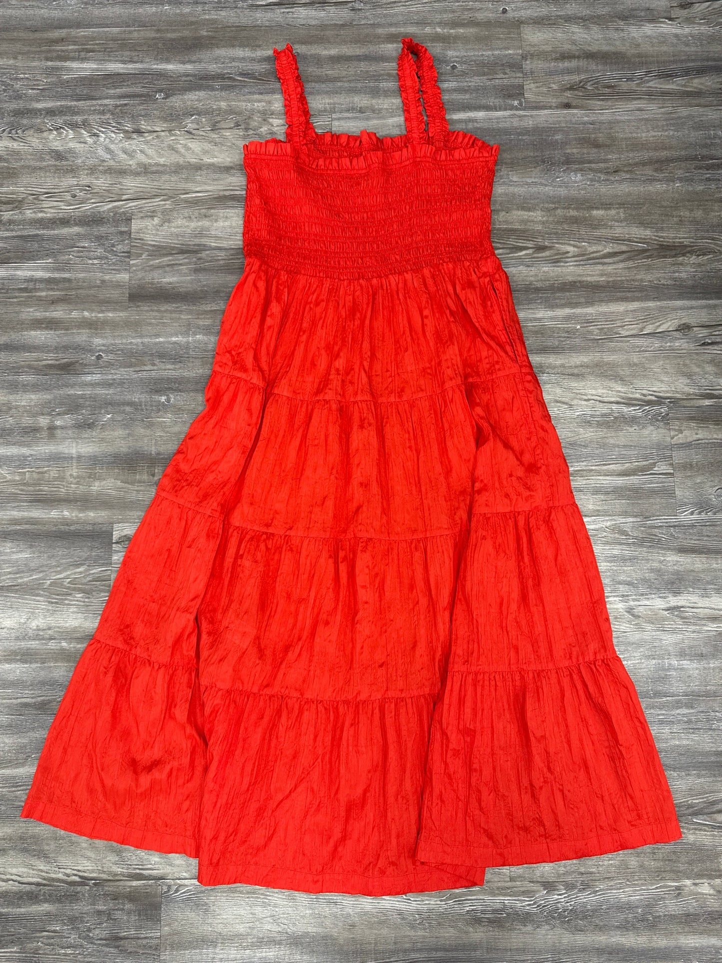 Dress Casual Midi By Gap In Red, Size: Xxl