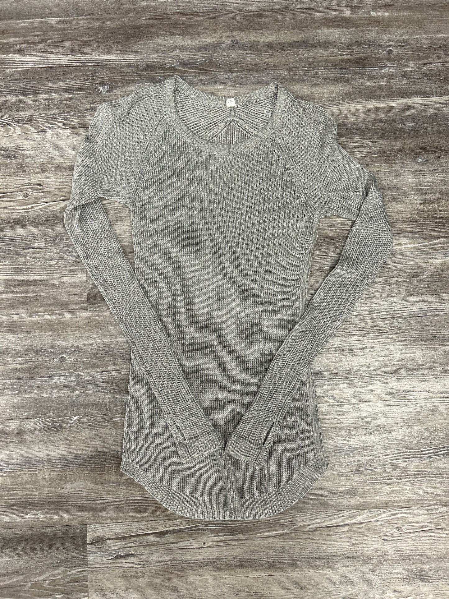 Sweater By Lululemon In Grey, Size: S