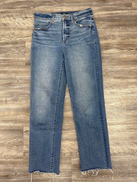 Jeans Straight By Express In Blue Denim, Size: 4l