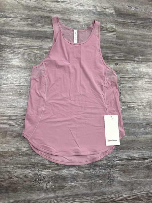 Athletic Tank Top By Lululemon In Pink, Size: 4