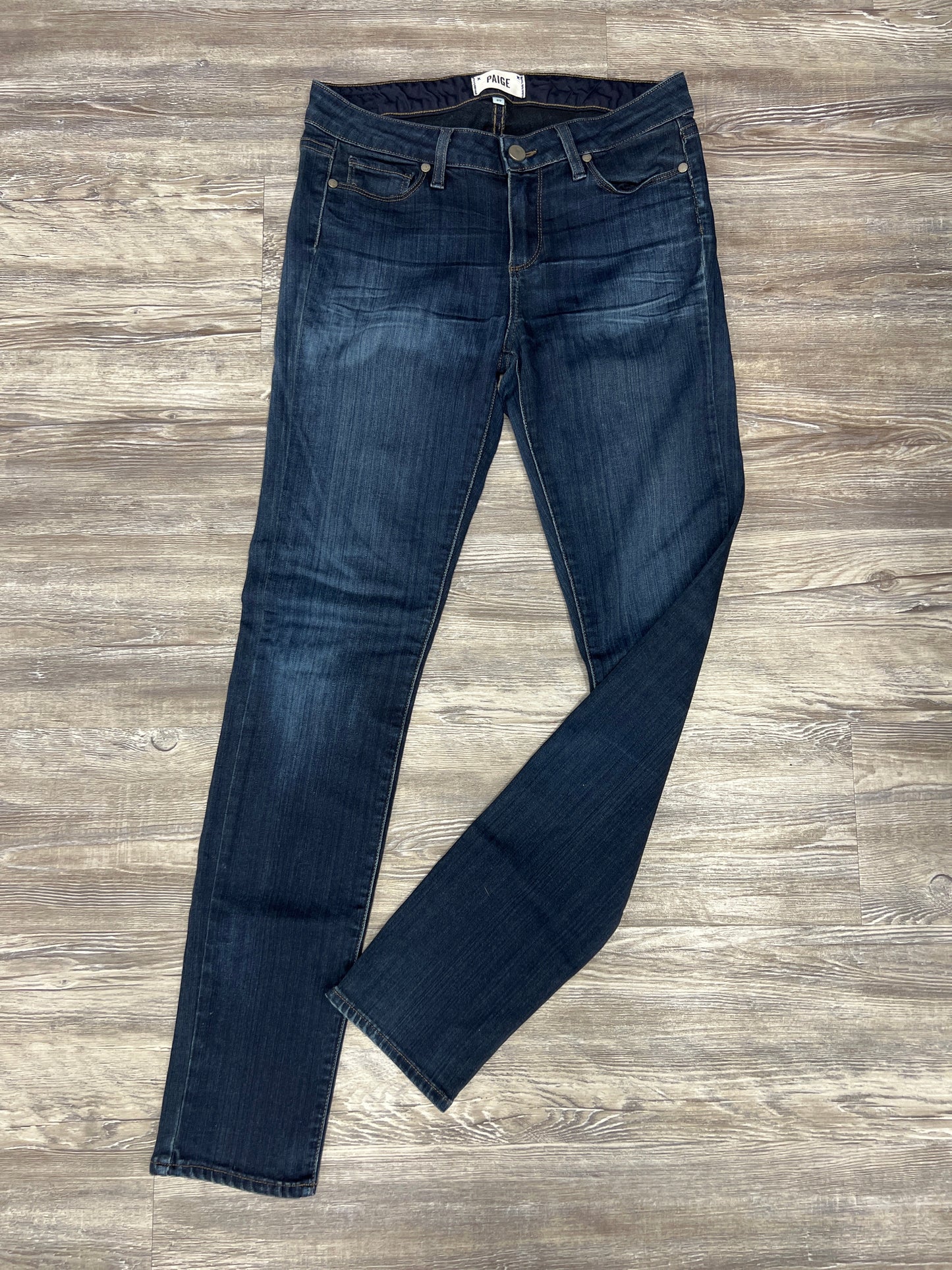 Blue Denim Jeans Designer Paige, Size 8