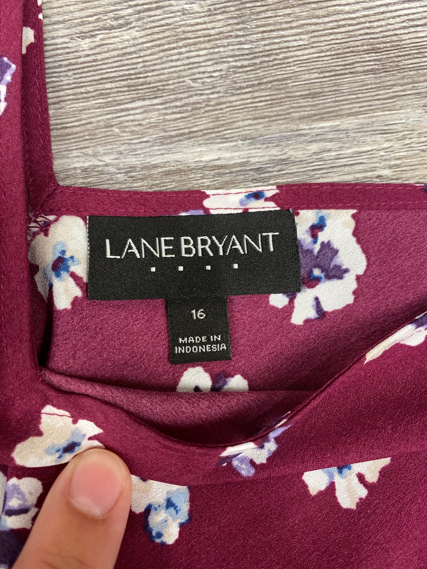 Floral Print Top Sleeveless Basic Lane Bryant, Size Xl