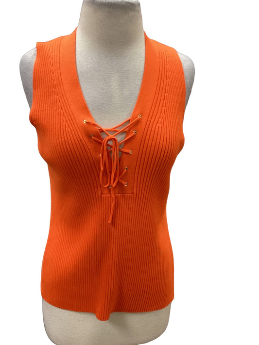 Orange Top Sleeveless J. Crew, Size S