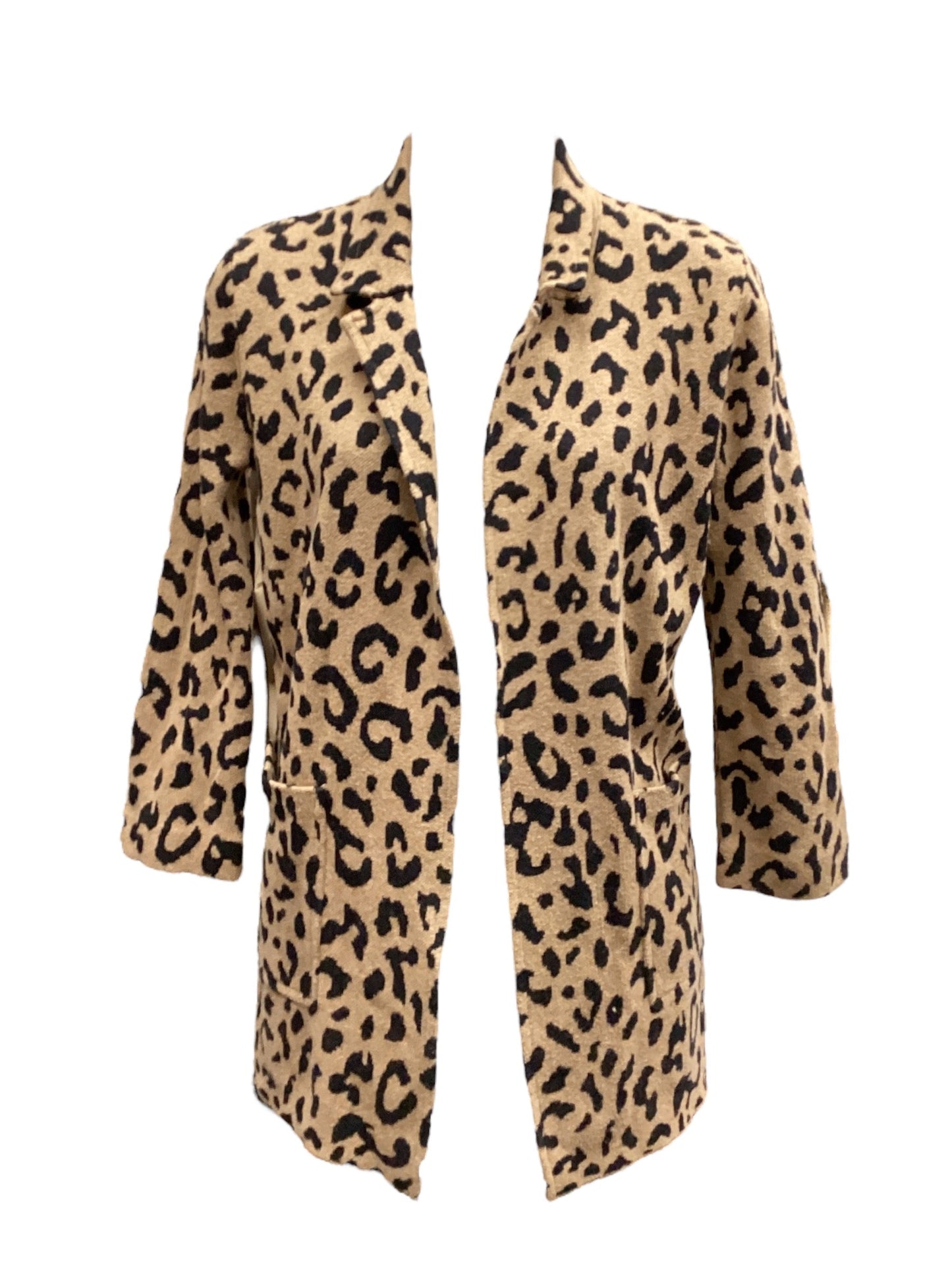 Cardigan By J. Crew In Animal Print, Size: Xxs