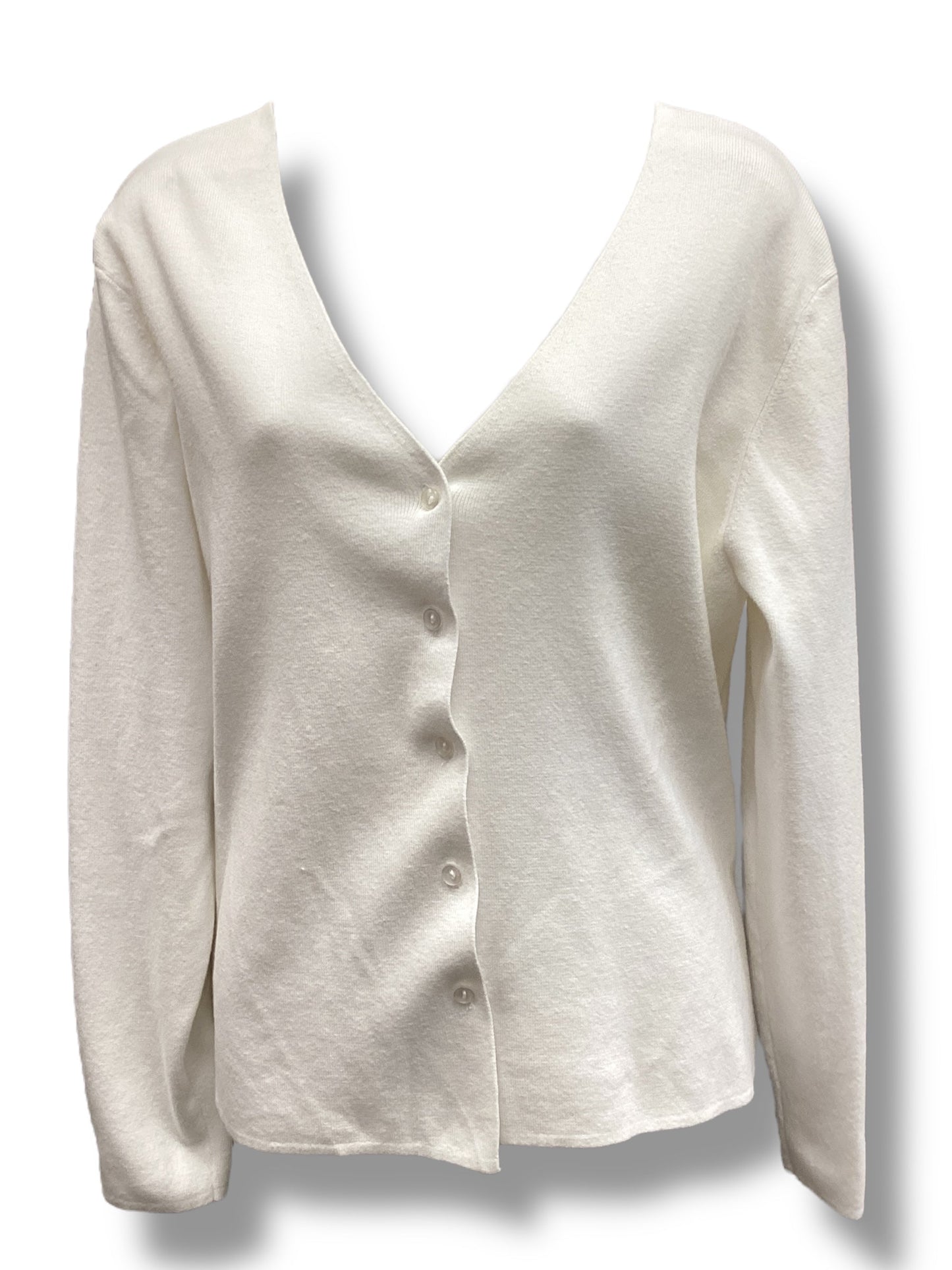 Cardigan By Designer Originals In White, Size: Xl