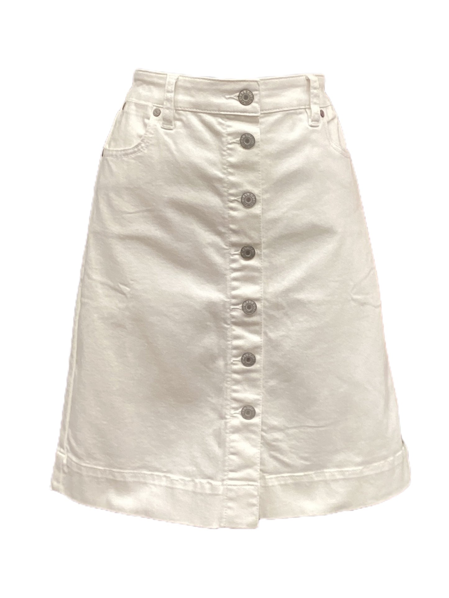 Skirt Midi By Talbots In White, Size: 8