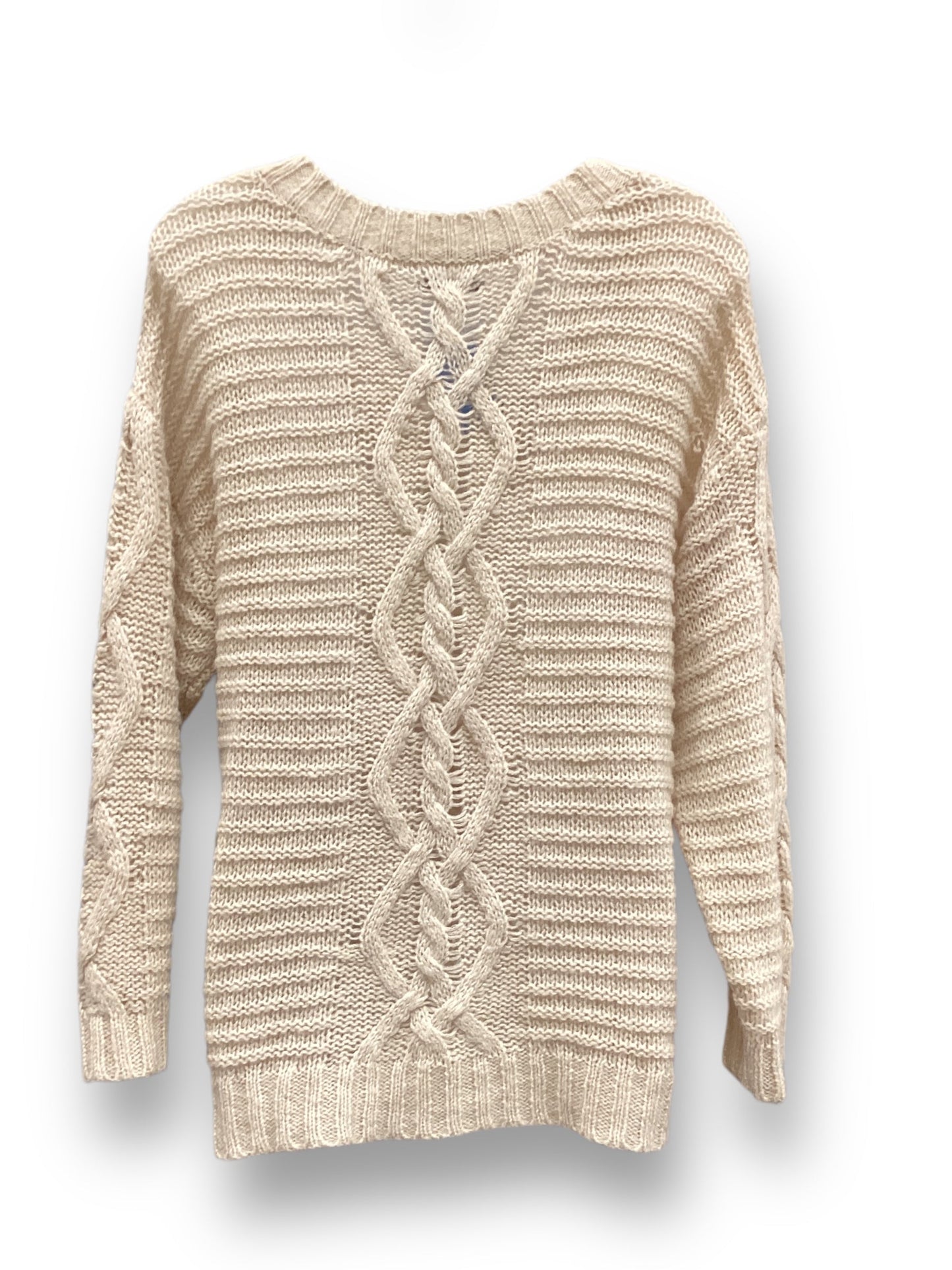 Sweater By American Eagle In Tan, Size: Xs