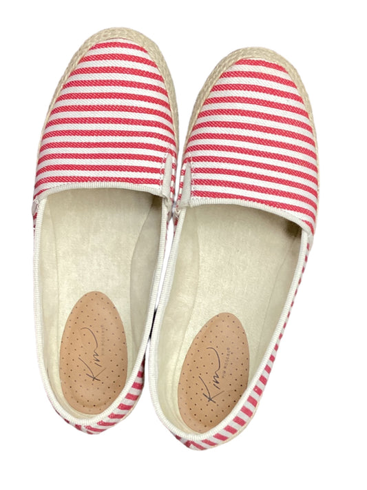 Striped Pattern Shoes Flats Kim Rogers, Size 7.5