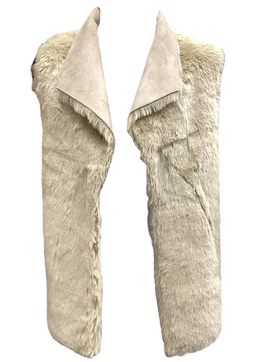 Vest Faux Fur & Sherpa By Loft In Beige, Size: M