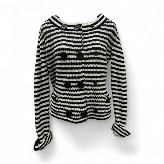 Sweater Cardigan By Talbots In Black & White, Size: Osfm