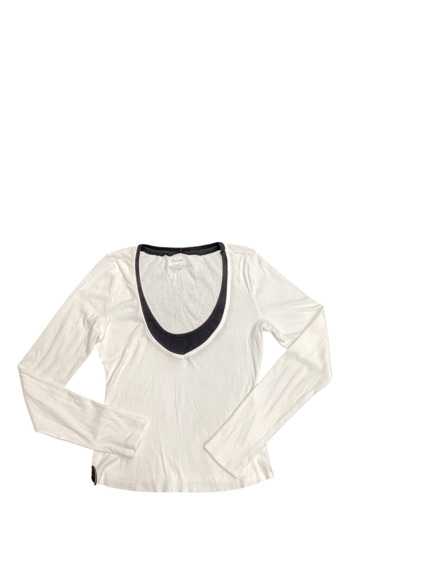 Top Long Sleeve By Pilcro In White, Size: M