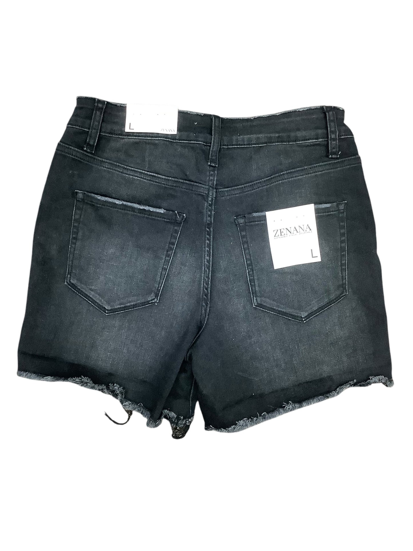 Shorts By Zenana Outfitters In Black, Size: L