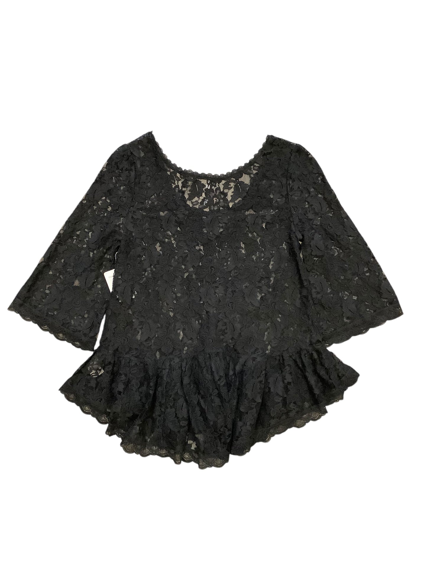 Top Long Sleeve By Free People In Black, Size: Xs