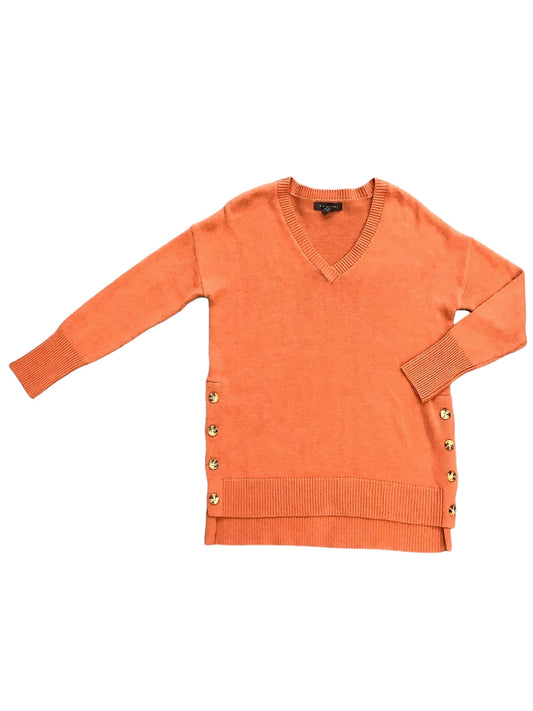 Sweater By Tahari By Arthur Levine In Orange, Size: Xs