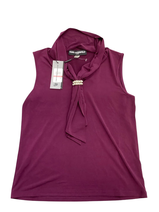 Top Sleeveless By Karl Lagerfeld In Purple, Size: Xs