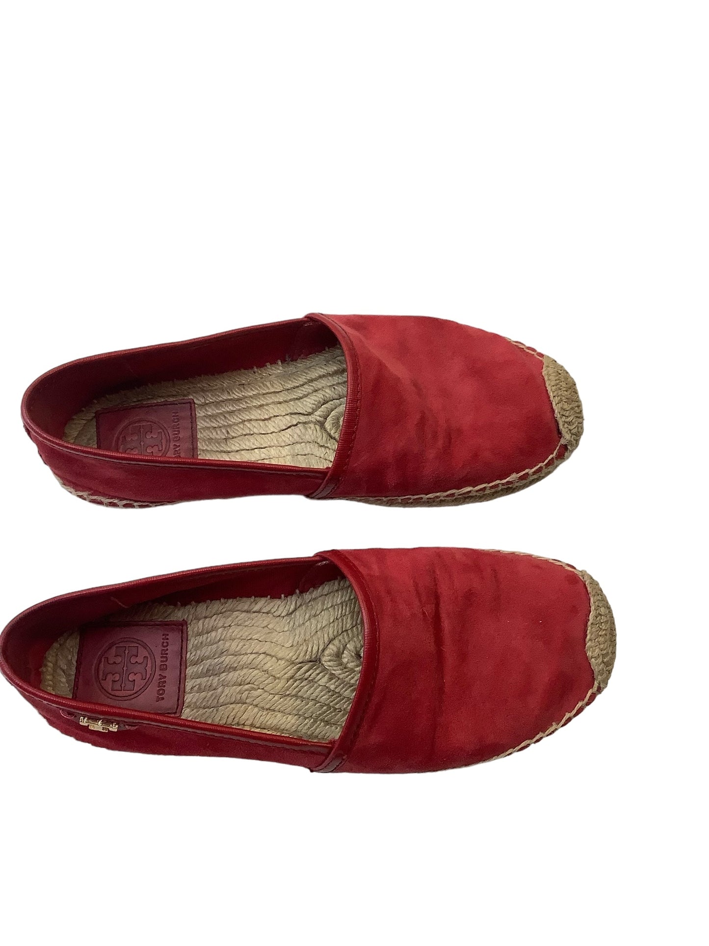 Red Shoes Flats Tory Burch, Size 7