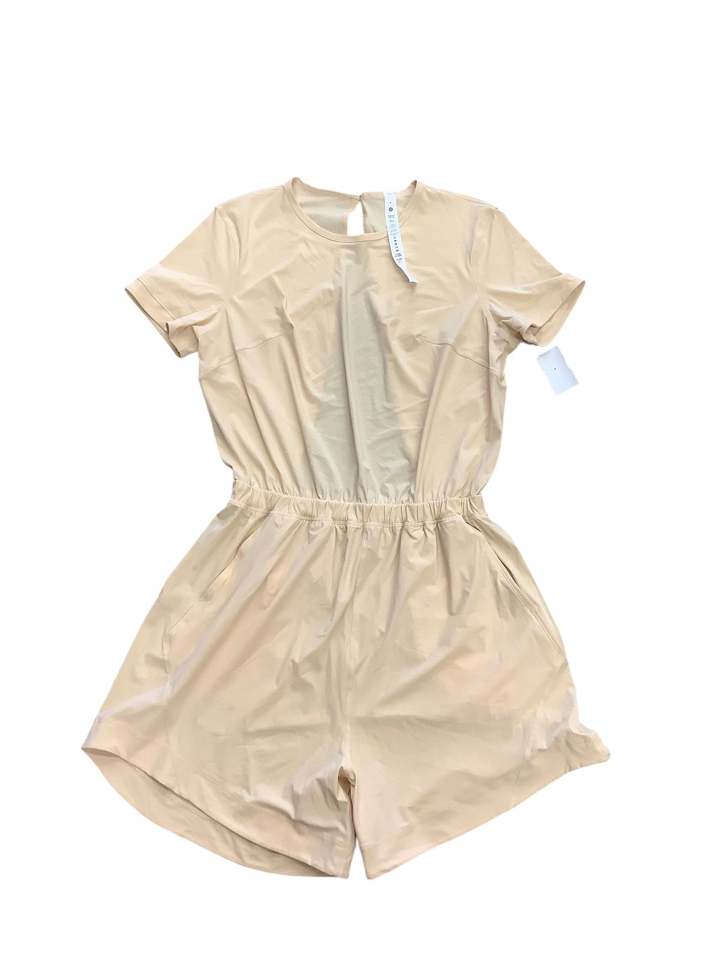 Athletic Dress By Lululemon In Cream / pale yellow Size: 6