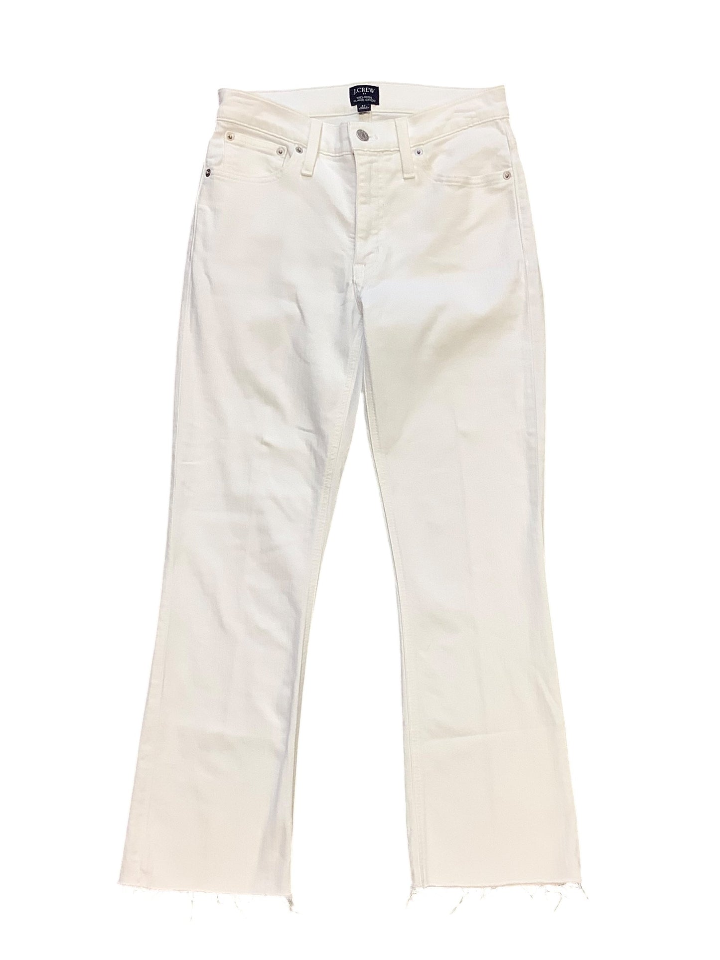 Jeans Cropped By J. Crew In White Denim, Size: 4