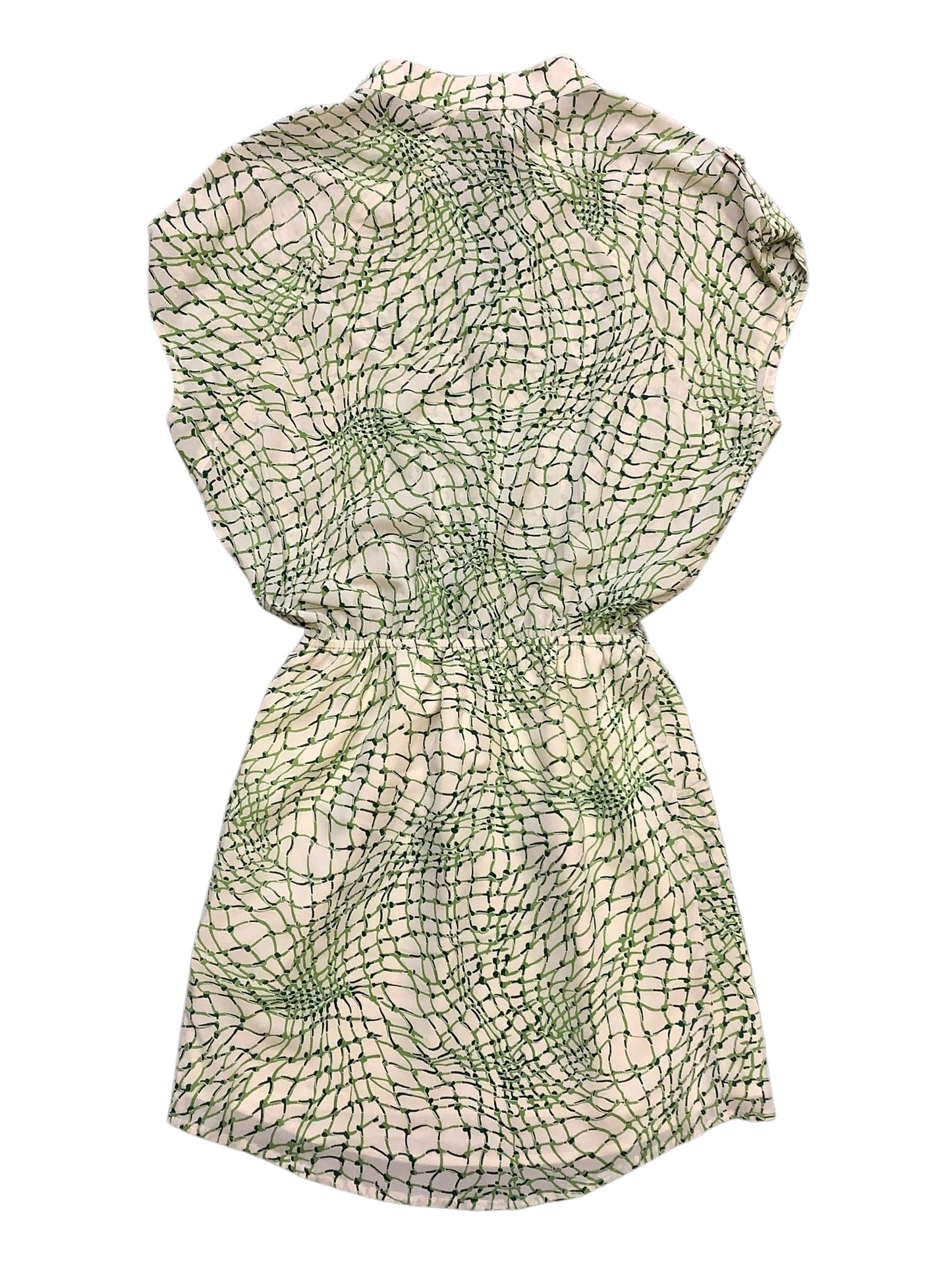 Dress Designer By Alice + Olivia In Green & White, Size: S