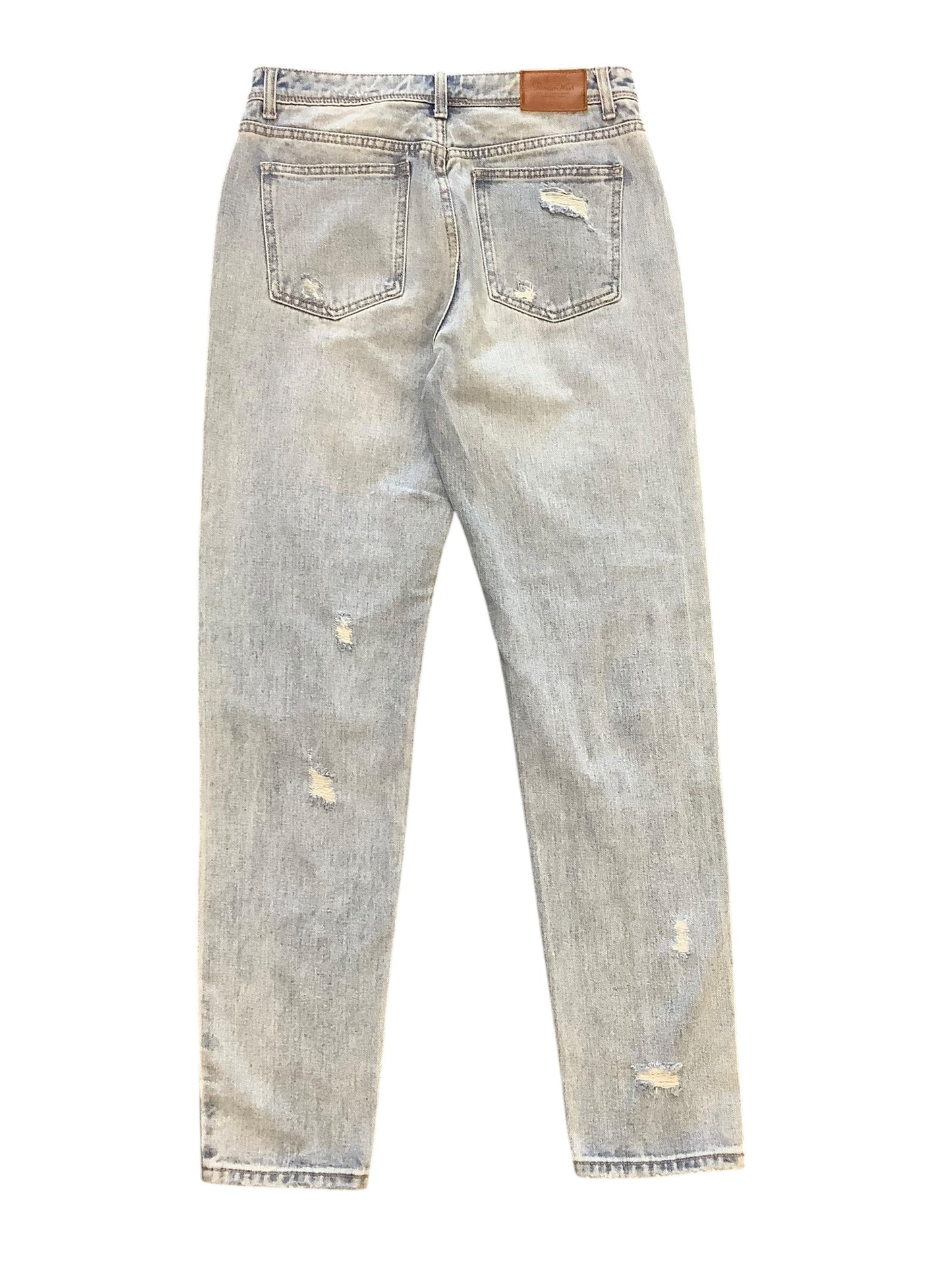 Jeans Straight By Zara In Blue Denim, Size: 8