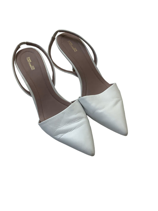 White Shoes Heels Kitten Diane Von Furstenberg, Size 7.5