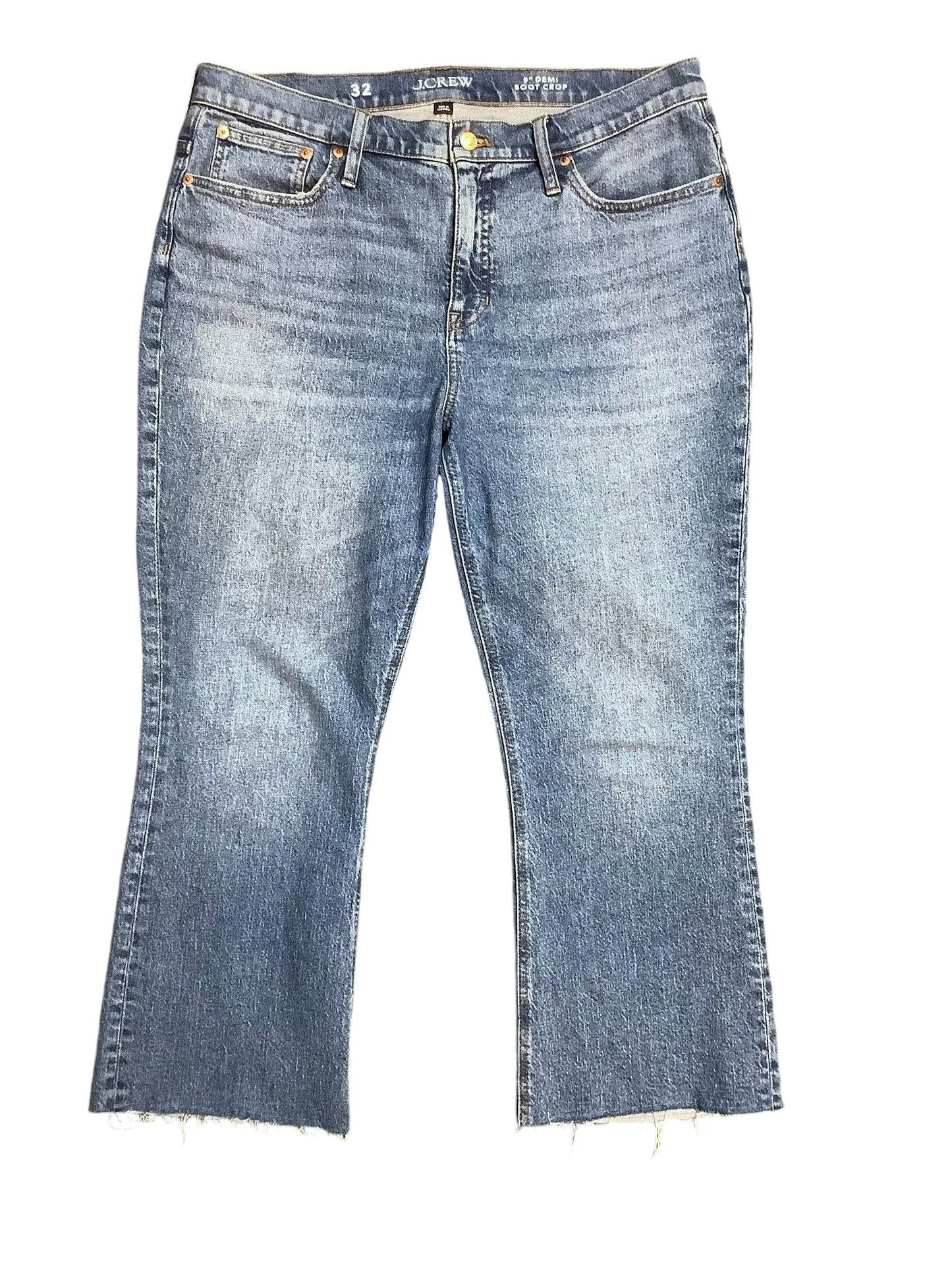 Jeans Straight By J. Crew In Blue Denim, Size: 14/32