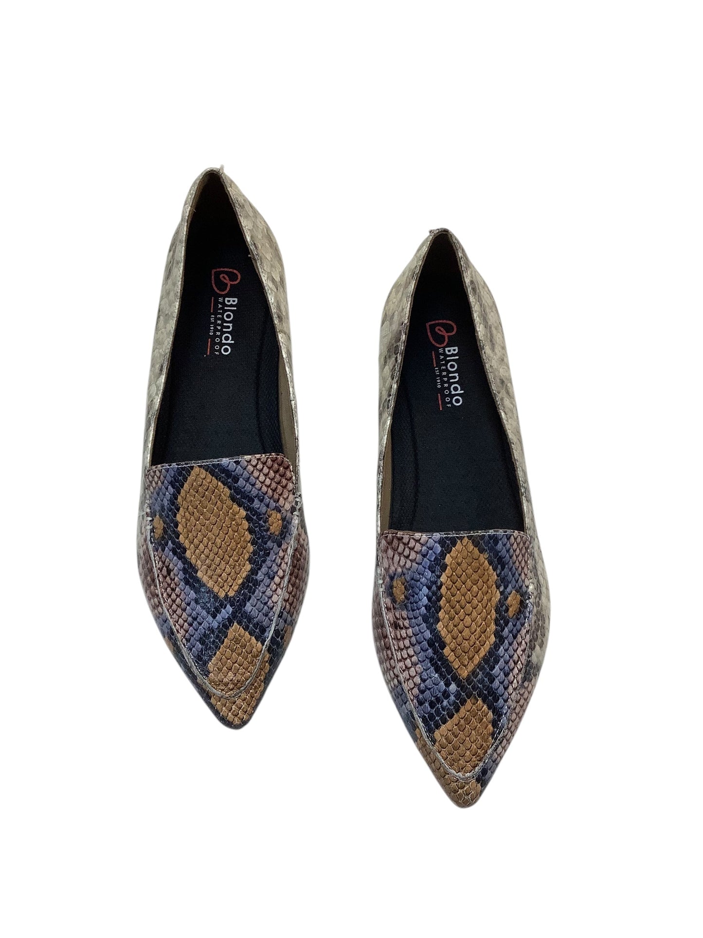 Shoes Flats By Blondo In Snakeskin Print, Size: 7