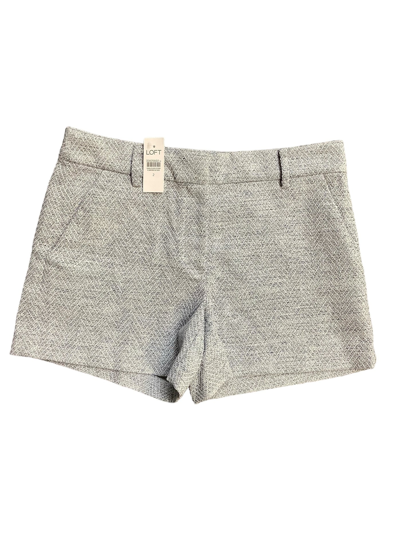 Blue & Grey Shorts Loft, Size 2