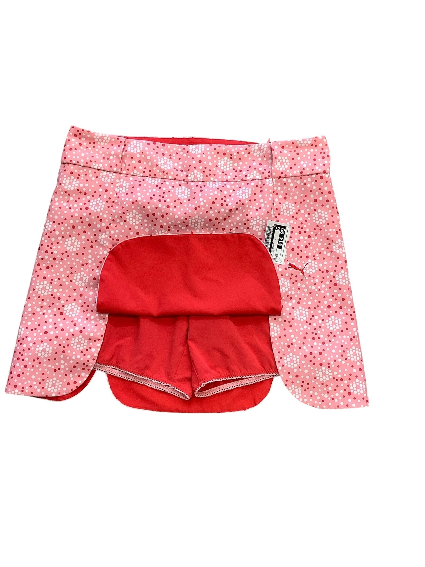 Athletic Skort By Puma In Pink & Red, Size: Xs