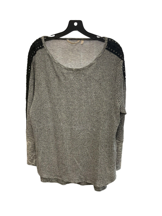 Top Long Sleeve By Soft Surroundings In Grey, Size: 24