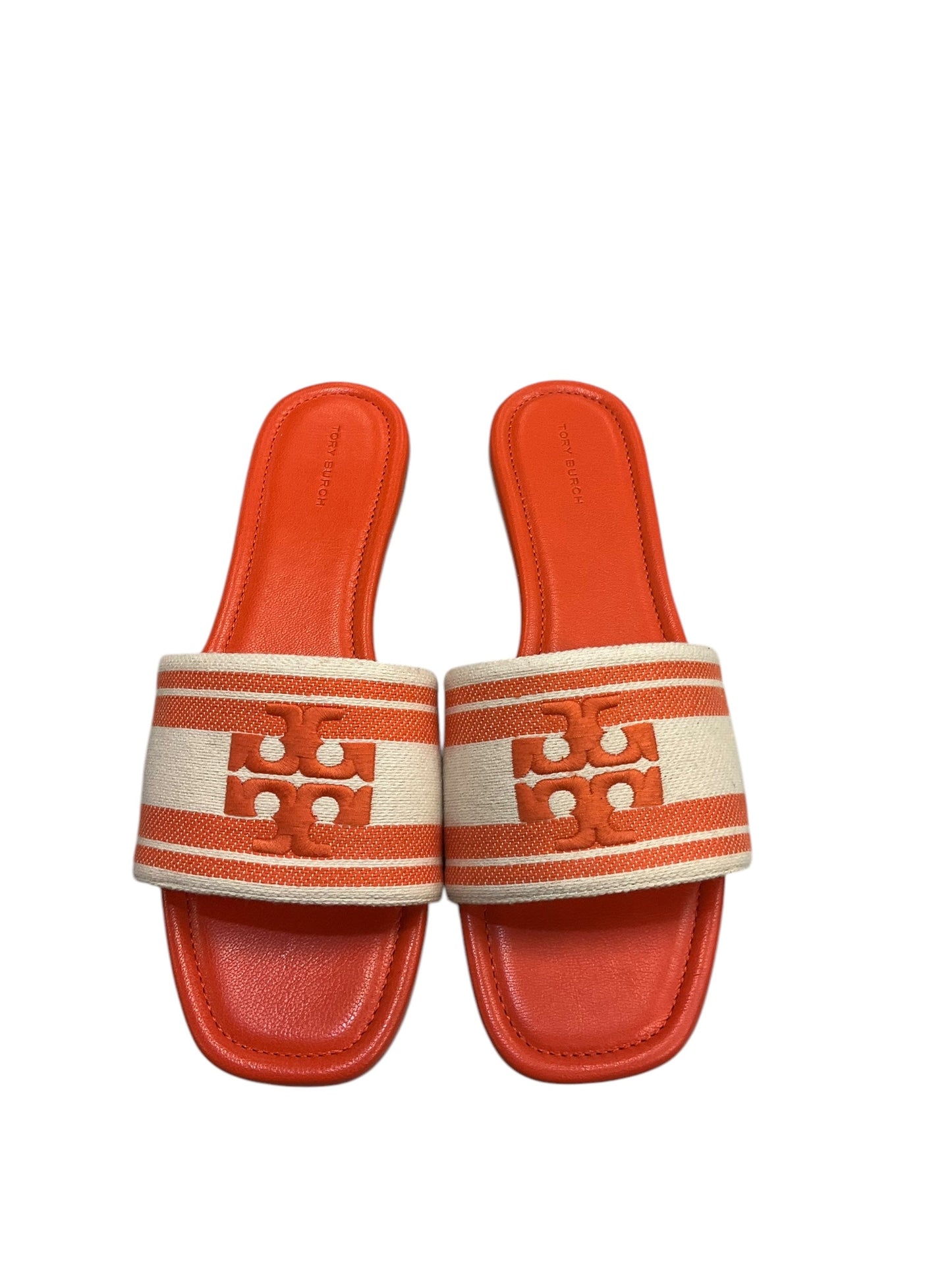 Sandals Designer By Tory Burch In Orange, Size: 11