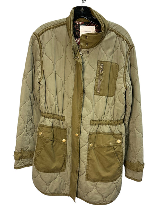 Jacket Puffer & Quilted By Anthropologie In Olive, Size: S